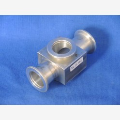 4-way vacuum fitting DN25 KF, aluminum
